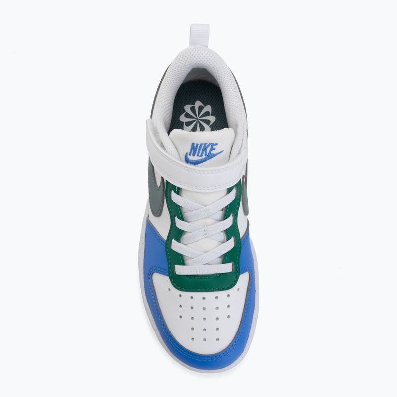 Scarpe per bambini Nike Court Borough Low Recraft white/malachite/mineral slate 5