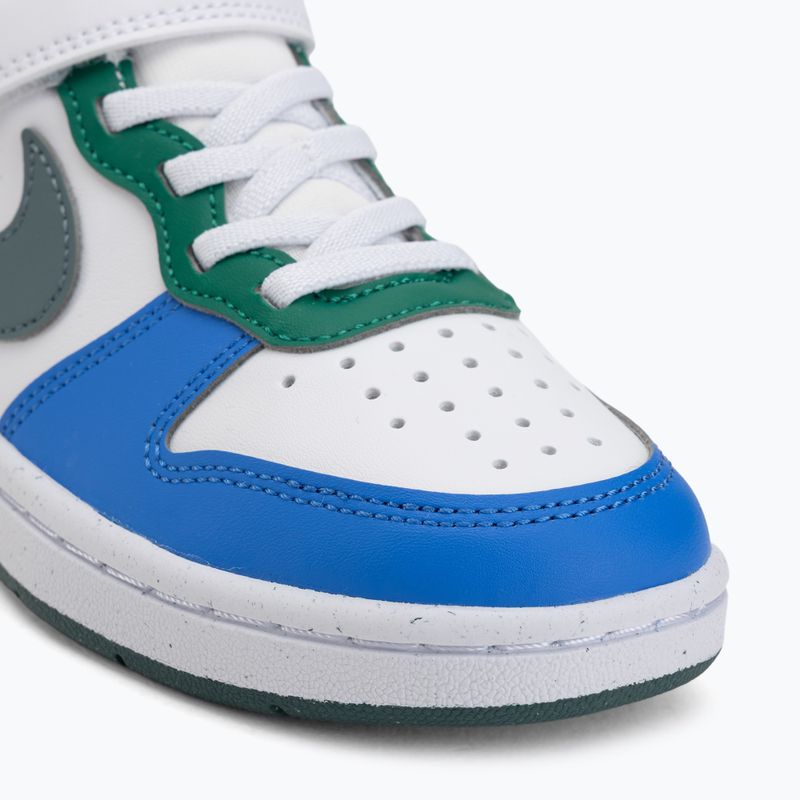Scarpe per bambini Nike Court Borough Low Recraft white/malachite/mineral slate 7