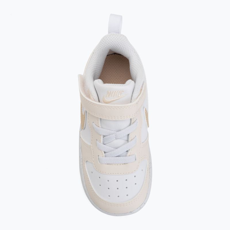 Scarpe per bambini Nike Court Borough Low white/chalk/white/shimmer 5