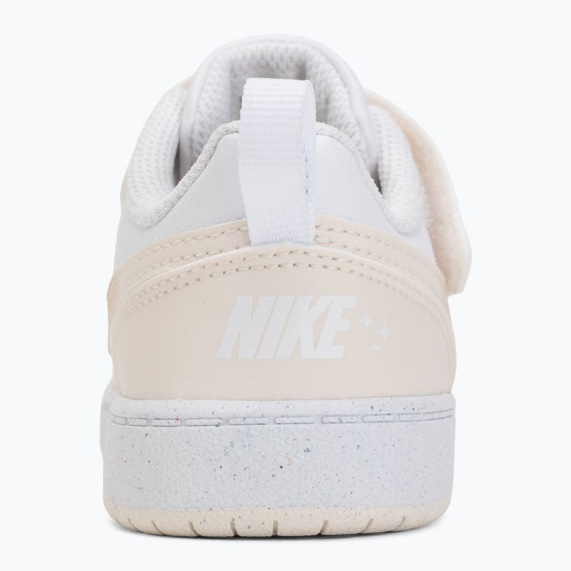 Scarpe per bambini Nike Court Borough Low white/chalk/white/shimmer 6