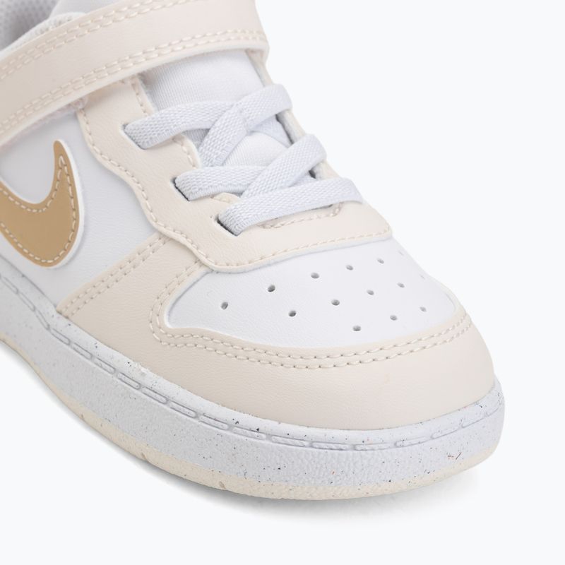 Scarpe per bambini Nike Court Borough Low white/chalk/white/shimmer 7