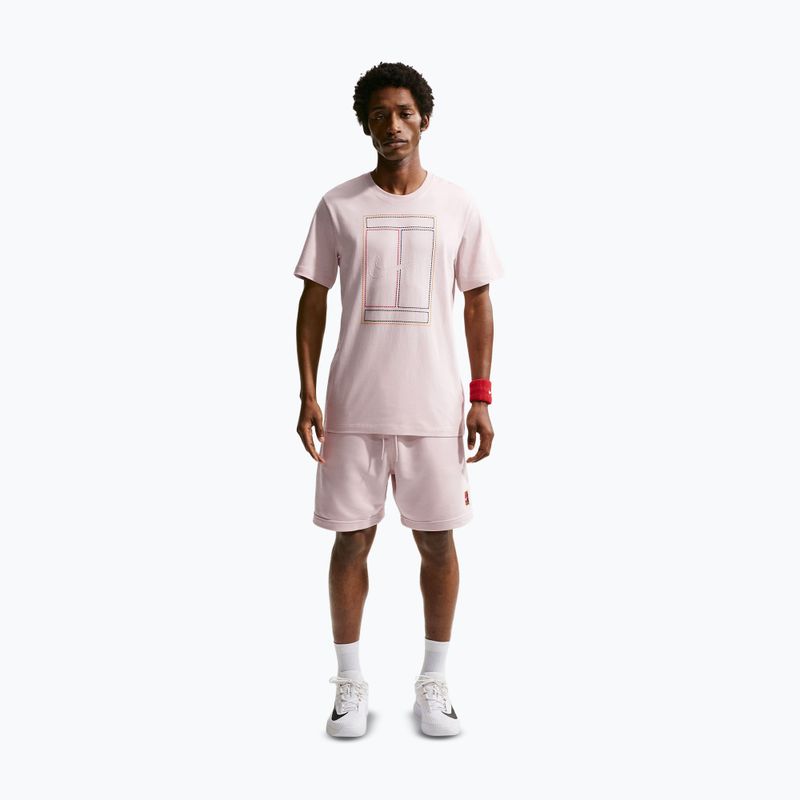 Maglietta da uomo Nike Court Heritage silt red 2