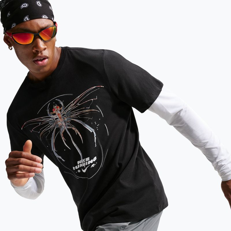 Maglietta da corsa da uomo Nike Dri-Fit Running black 4