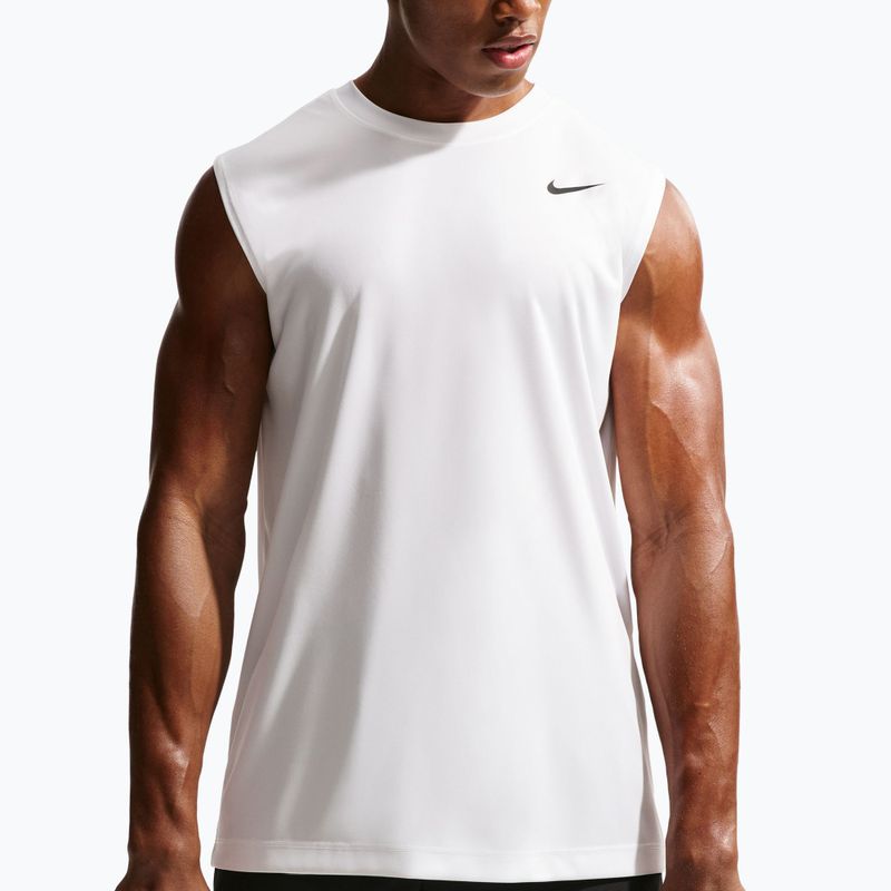 Maglia training da uomo Nike Dri-FIT Sleeveless Training Top white/black