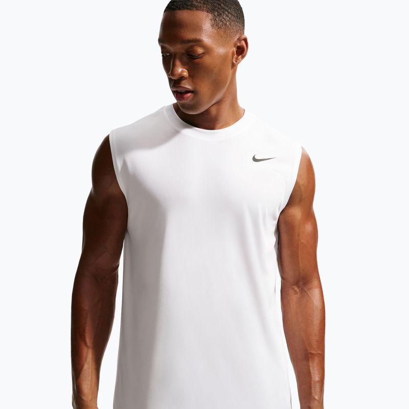 Maglia training da uomo Nike Dri-FIT Sleeveless Training Top white/black 4