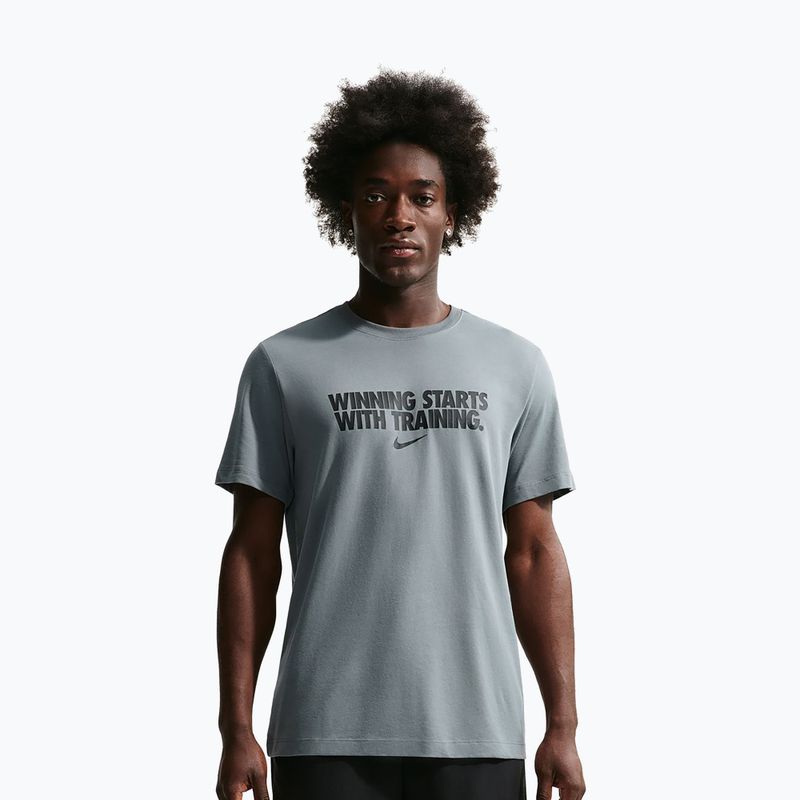 Maglia training da uomo Nike Dri-Fit Winning smoke grey/black/black