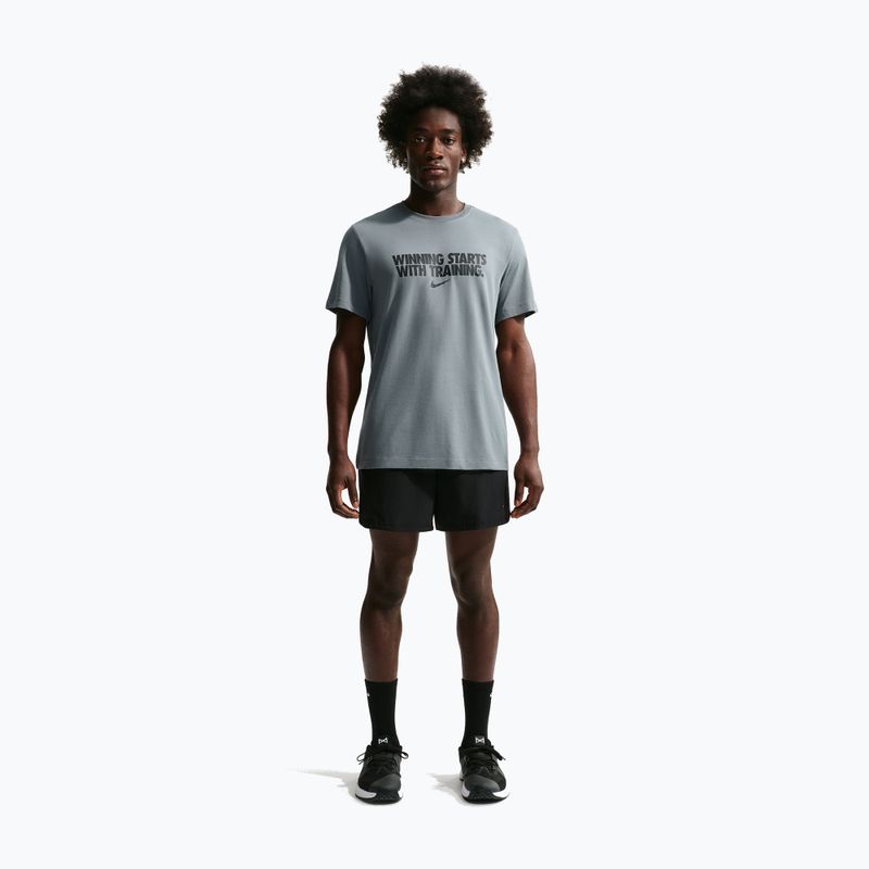 Maglia training da uomo Nike Dri-Fit Winning smoke grey/black/black 2
