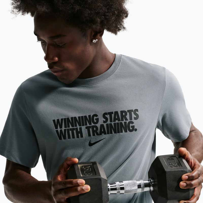 Maglia training da uomo Nike Dri-Fit Winning smoke grey/black/black 5