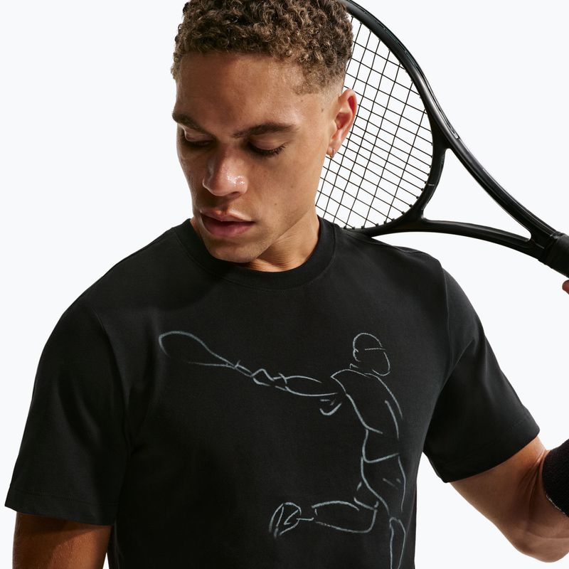 Maglietta da tennis da uomo Nike Court Dri-Fit black 5