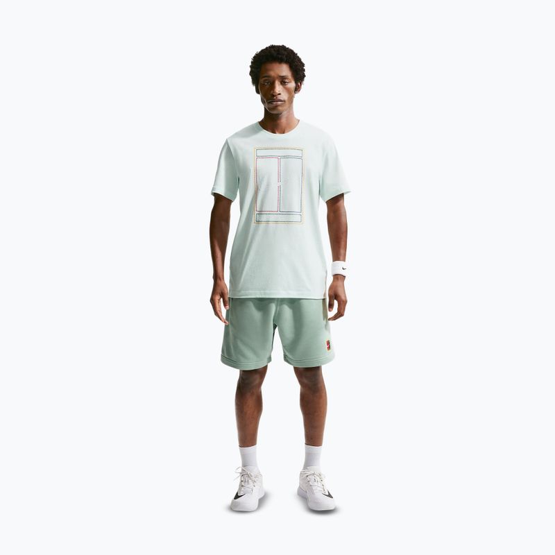 Maglietta da uomo Nike Court Heritage barely green 2