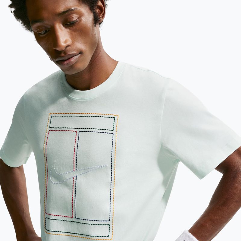 Maglietta da uomo Nike Court Heritage barely green 4