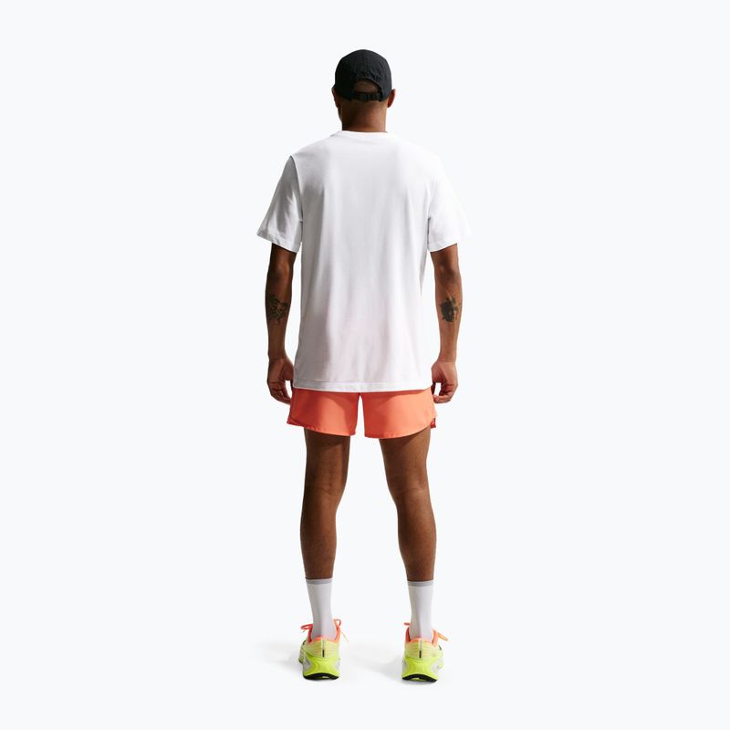 Maglietta da corsa da uomo Nike Dri-Fit Running white/barely volt 3