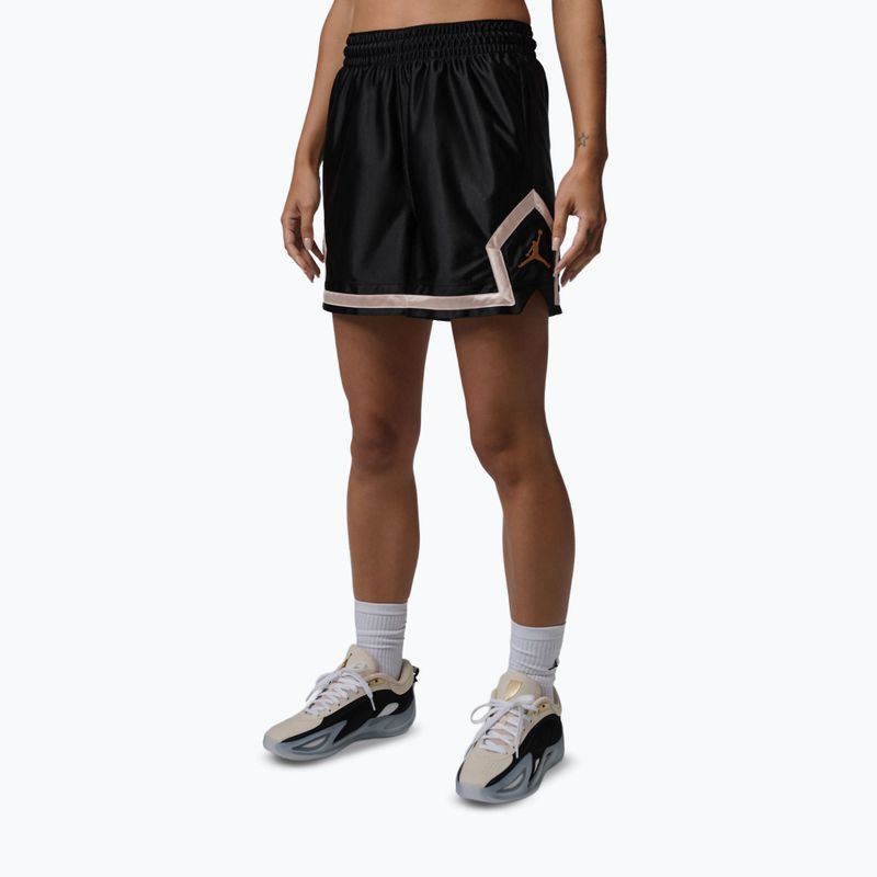Pantaloncini da basket da donna Jordan Sport Diamond 4" black/metallic gold