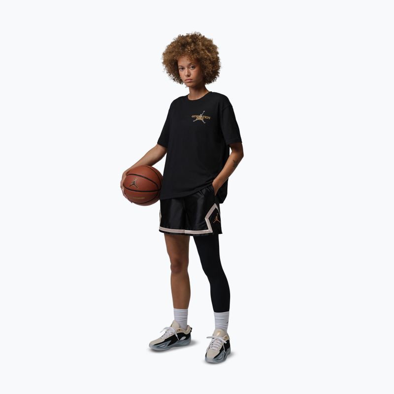 Pantaloncini da basket da donna Jordan Sport Diamond 4" black/metallic gold 2