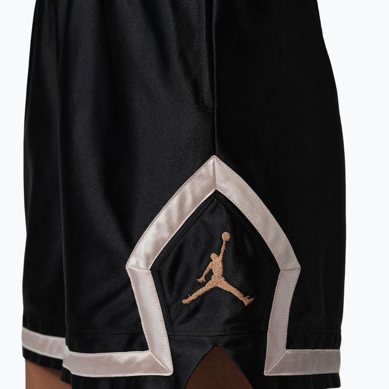 Pantaloncini da basket da donna Jordan Sport Diamond 4" black/metallic gold 6