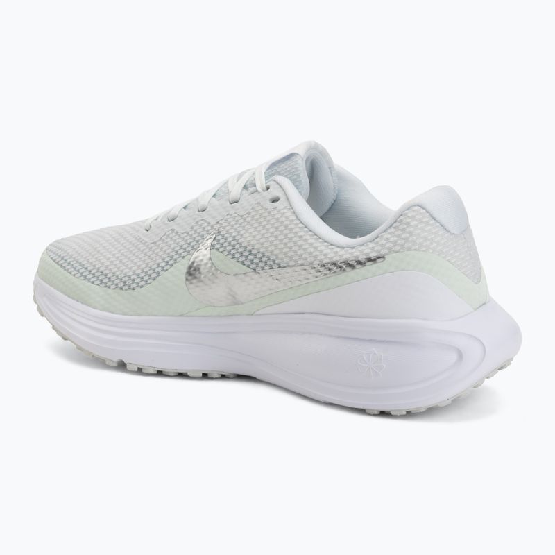 Scarpe da running da donna Nike Revolution 8 off white/barely green/metallic silver 3