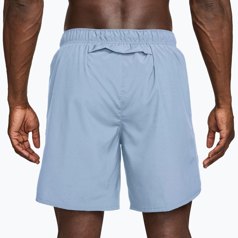 Pantaloncini da corsa da uomo Nike Challenger Dri-Fit Brief-Lined 7" hydrogen blue/lapis 2