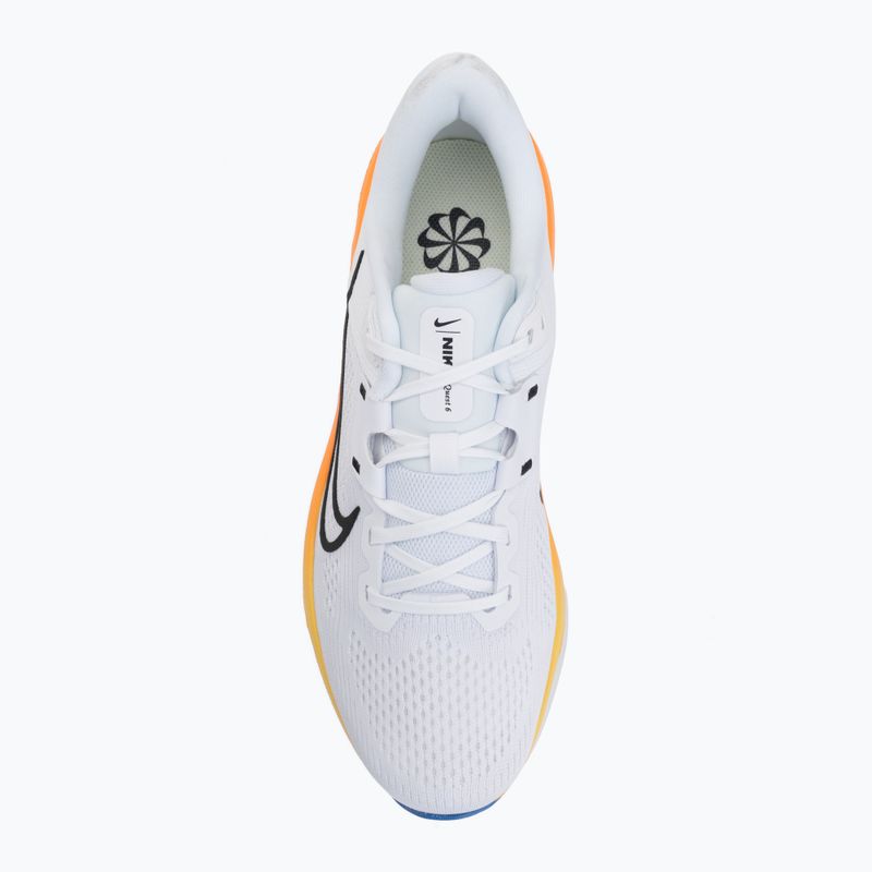 Scarpe da running da uomo Nike Quest 6 white/blue crystal/total orange/off noir 5