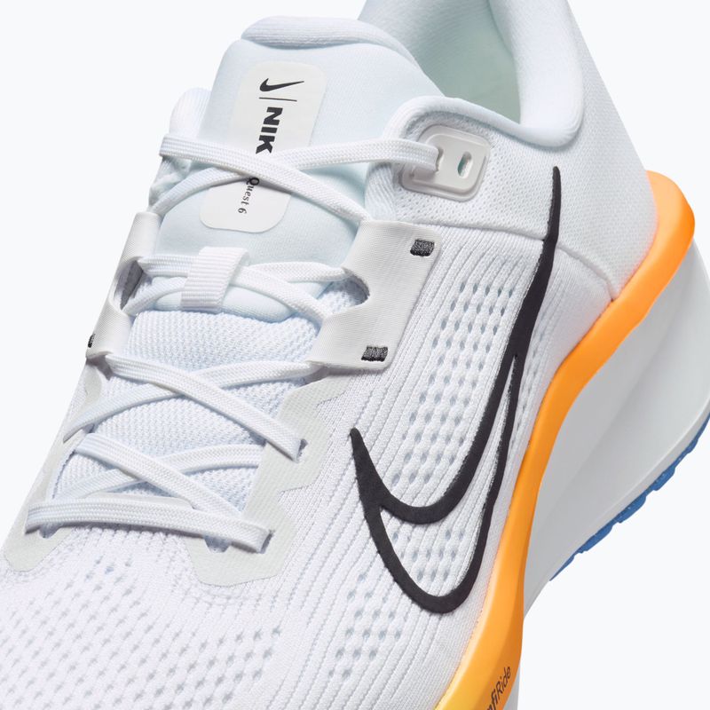 Scarpe da running da uomo Nike Quest 6 white/blue crystal/total orange/off noir 3