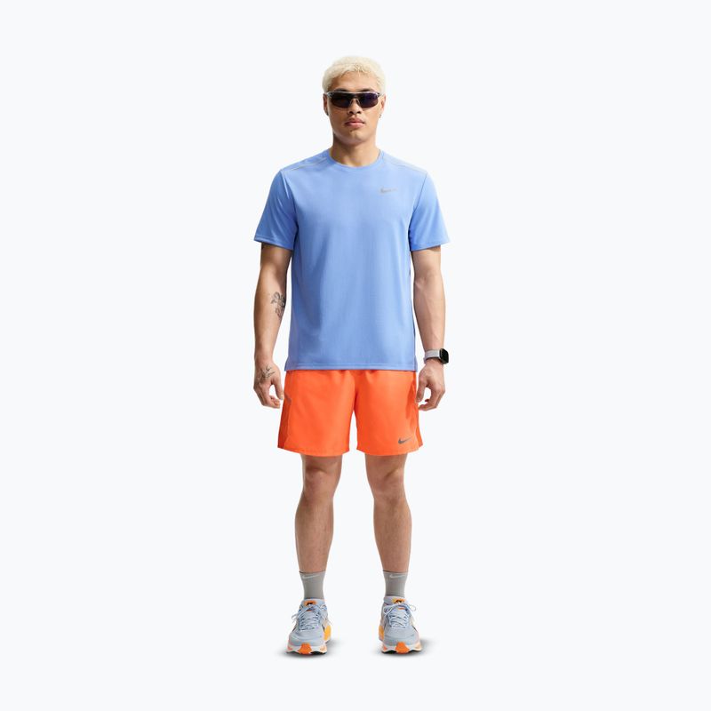 Pantaloncini da corsa da uomo Nike Miler Dri-Fit 2in1 7" total orange 2