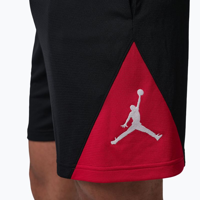 Pantaloncini da basket da uomo Nike Jordan Sport Dri-Fit black/gym red/white 6