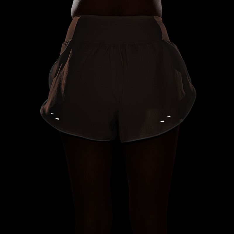 Pantaloncini da corsa da donna Nike Tempo Swoosh Dri-Fit Mid-Rise Brief-Lined orange pulse/white 7