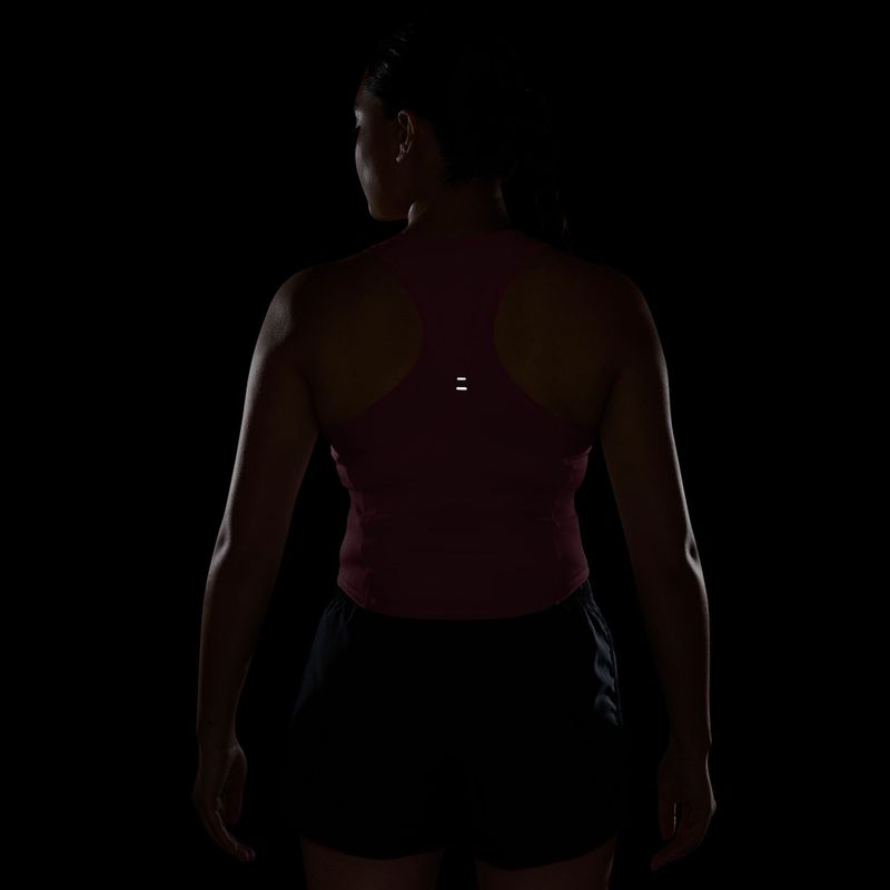 Maglietta da corsa da donna Nike Swoosh Run Dri-Fit peony/photon dust/white 6