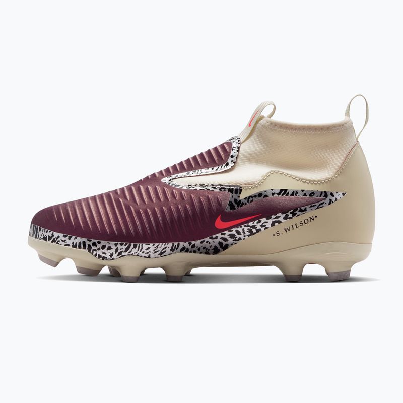 Scarpe da calcio per bambini Nike United Jr. Phantom 6 High Academy MG burgundy crush/fossil/university red 2