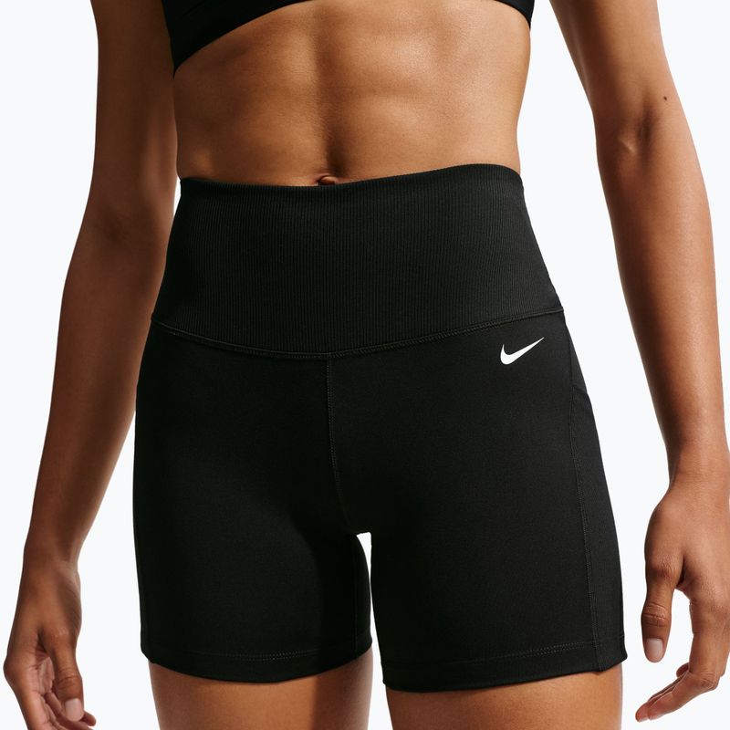 Pantaloncini da donna Nike One High Waisted Biker 5" black/black/white 6