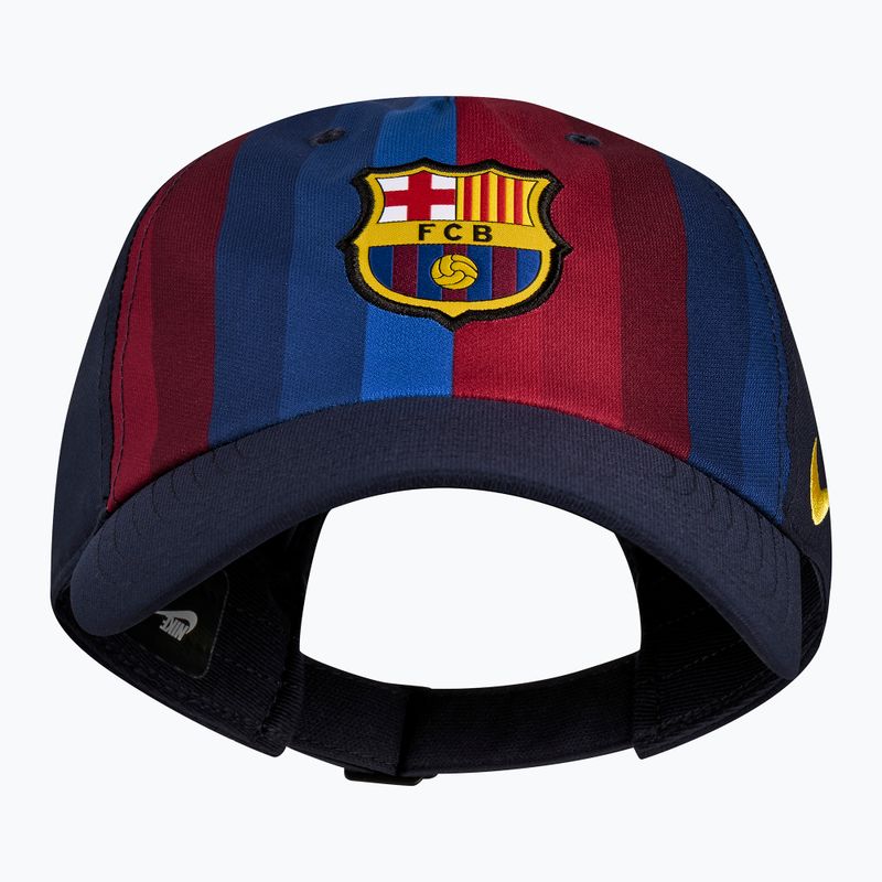 Cappellino con visiera Nike FC Barcelona Club Poly blackened blue 2