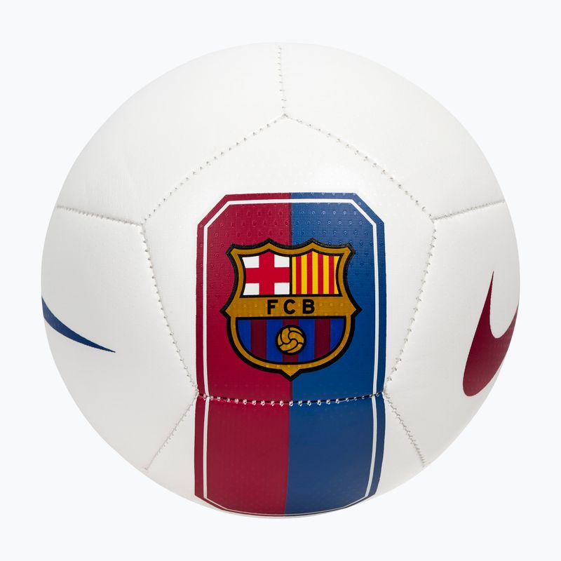 Pallone da mini calcio Nike Skills FC Barcelona white/cardinal red size 1 2