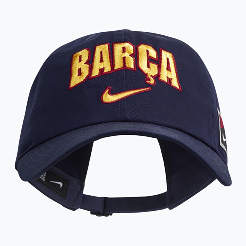 Cappellino con visiera da bambino Nike FC Barcelona Club Cotton blackened blue 3