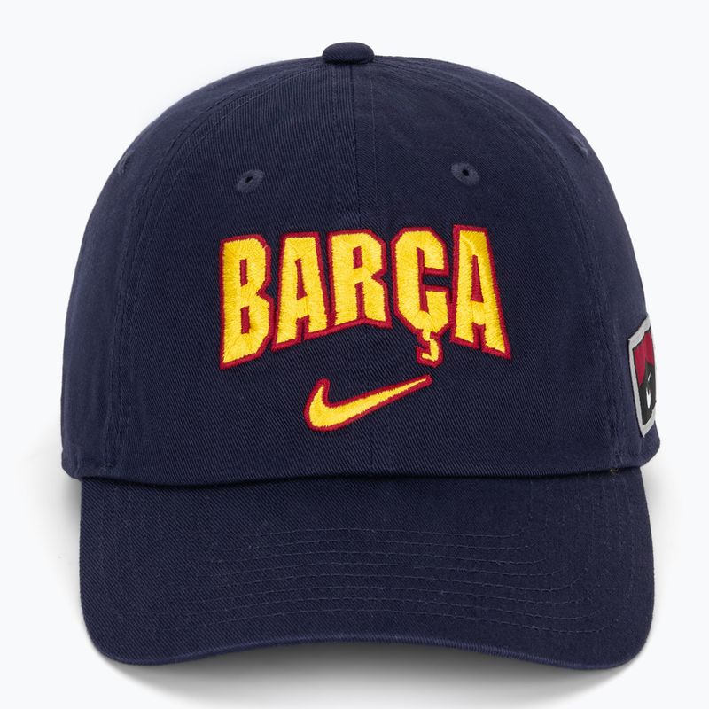 Cappellino con visiera Nike FC Barcelona Club Cotton blackened blue 2