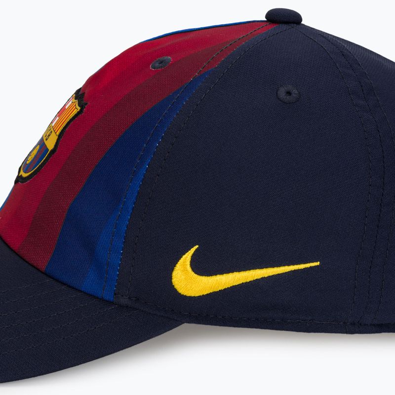 Cappellino con visiera da bambino Nike FC Barcelona Club Poly blackened blue 5