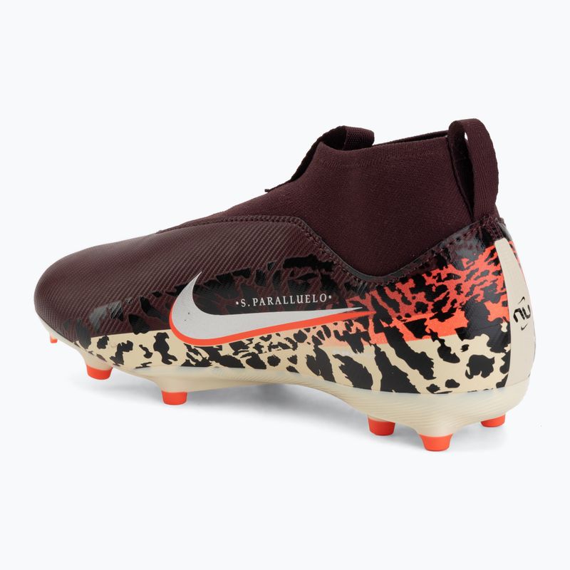 Scarpe da calcio per bambini Nike United Jr. Mercurial Superfly 10 Academy MG burgundy crush/metallic silver 3