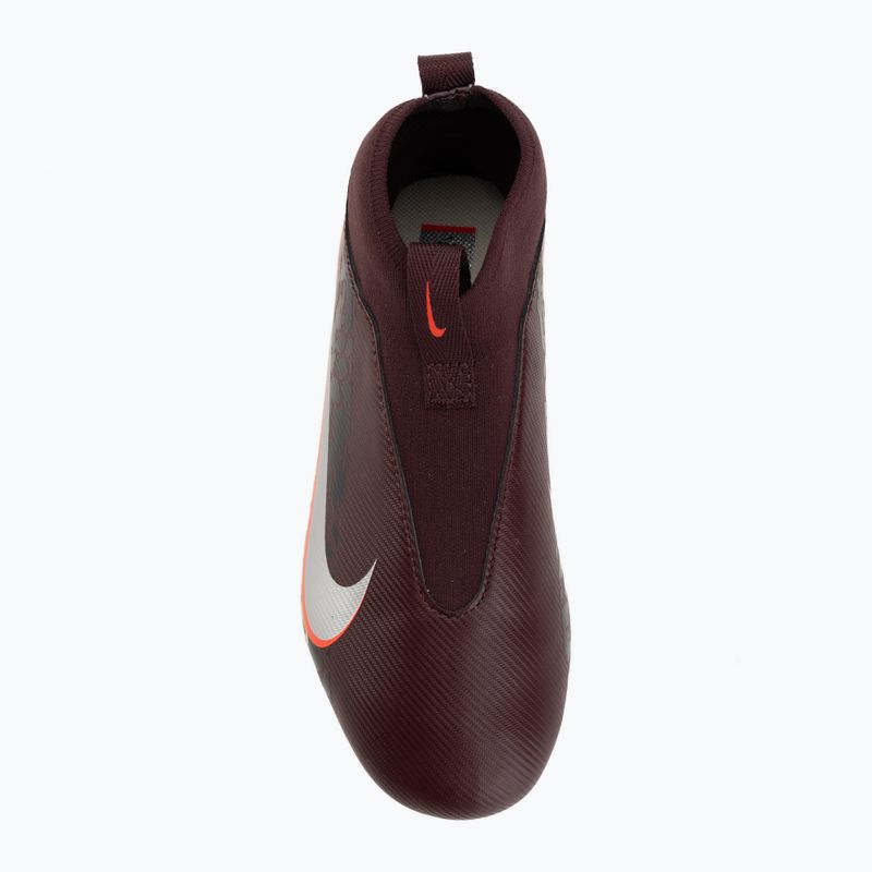 Scarpe da calcio per bambini Nike United Jr. Mercurial Superfly 10 Academy MG burgundy crush/metallic silver 5
