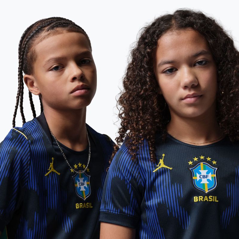 Maglietta da calcio per bambini Nike Brazil 2026 Stadium Away Soccer Replica 6