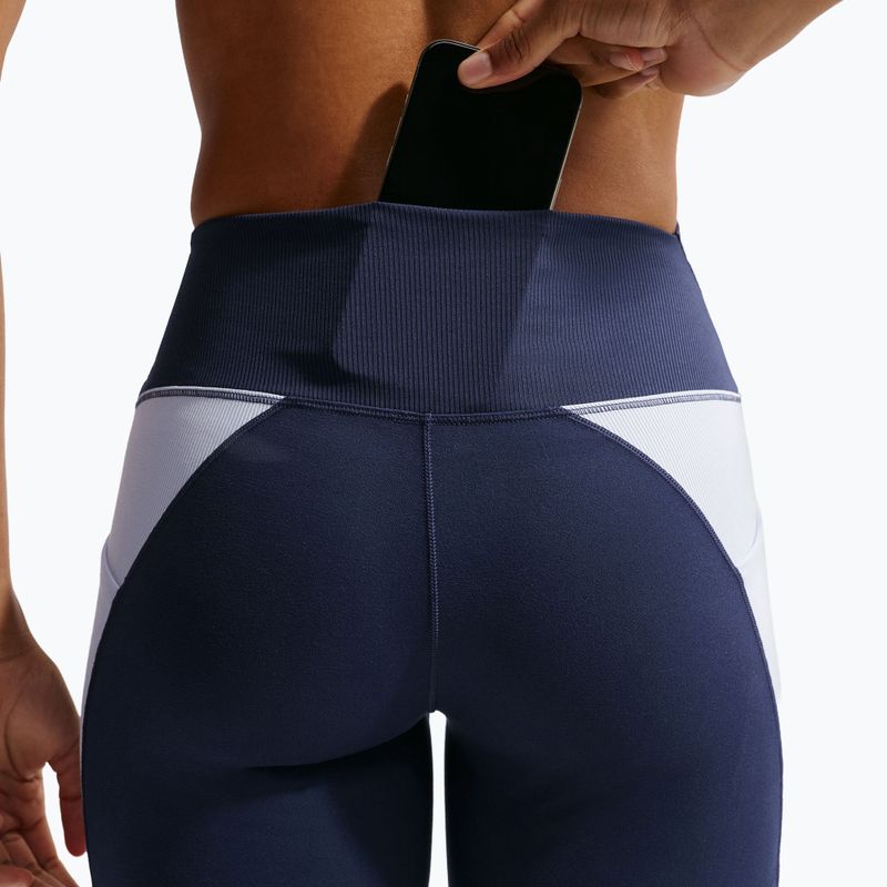 Pantaloncini da donna Nike One High Waisted Biker 5" midnight navy/hydrogen blue/white 7