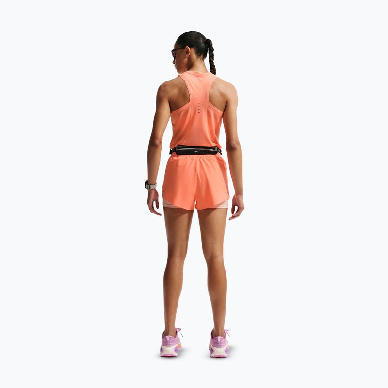 Pantaloncini da corsa da donna Nike Swift Mid-Rise 2in1 orange pulse 3
