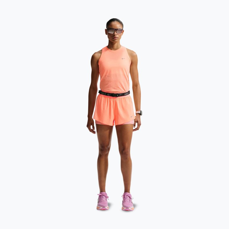 Maglietta da corsa da donna Nike Swift Breathe Dri-Fit orange pulse/photon dust 2