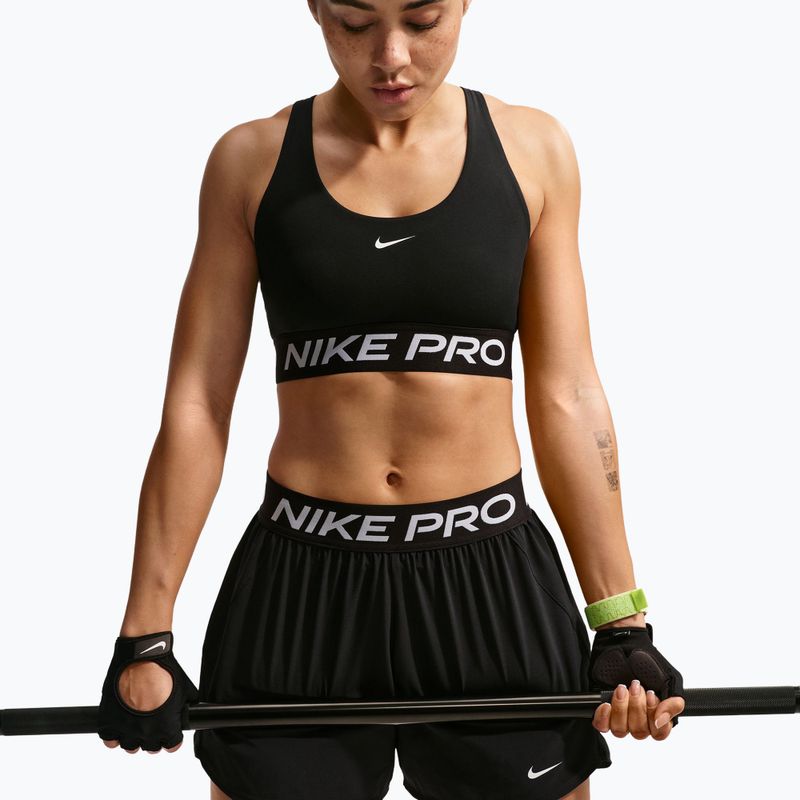 Reggiseno sportivo Nike Pro 365 black/white 3