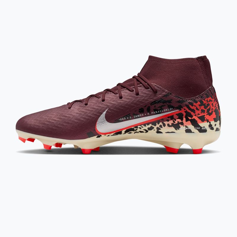 Scarpe da calcio da uomo Nike United Mercurial Superfly 10 Academy MG burgundy crush/metallic silver 2
