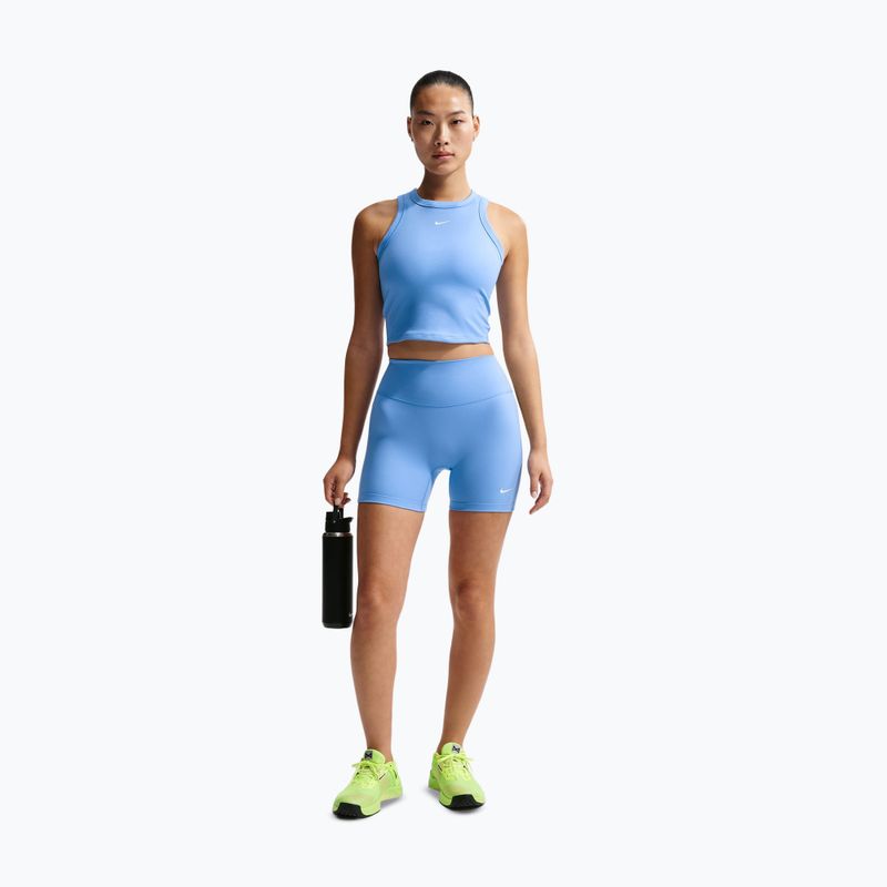 Maglietta da donna Nike One Fitted Dri-Fit Cropped Tank thunder university blue/white 2