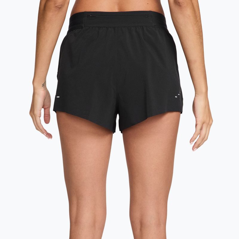 Pantaloncini da corsa da uomo Nike Swift Breathe Dri-Fit Mid-Rise 2.5" black/black/white 2