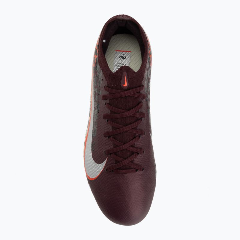 Scarpe da calcio per bambini Nike United Jr. Mercurial Vapor 16 Pro FG burgundy crush/metallic silver 5