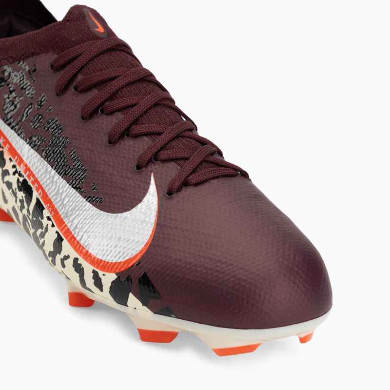 Scarpe da calcio per bambini Nike United Jr. Mercurial Vapor 16 Pro FG burgundy crush/metallic silver 7
