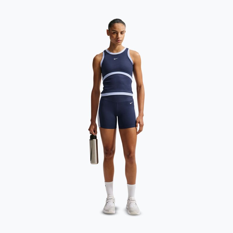 Maglietta da allenamento da donna Nike One Dri-Fit midnight navy/hydrogen blue/white 2