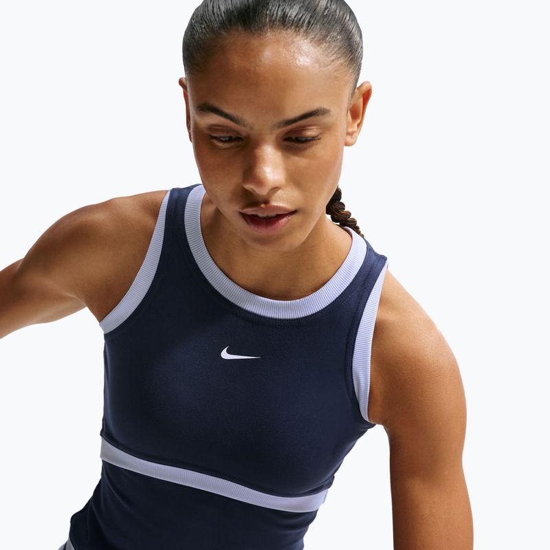 Maglietta da allenamento da donna Nike One Dri-Fit midnight navy/hydrogen blue/white 6