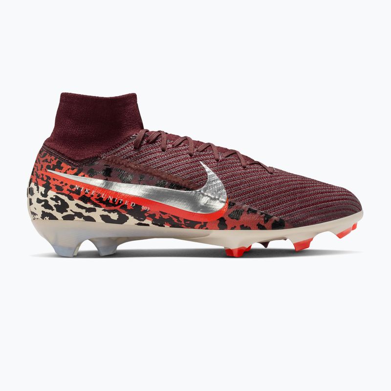 Scarpe da calcio da uomo Nike United Superfly 10 Elite burgundy crush/university red/fossil/metal silver