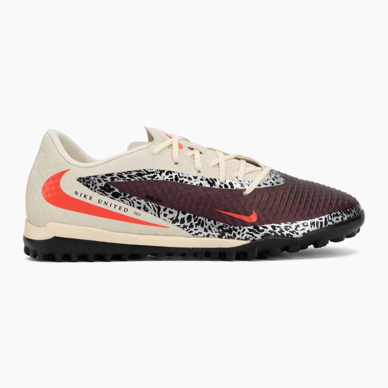 Scarpe da calcio da uomo Nike United Phantom 6 Low Academy TF burgundy crush/fossil/university red 2